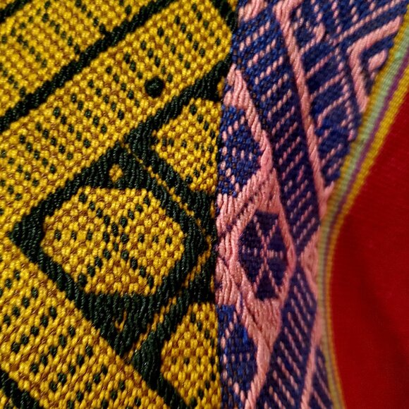 Andean Poncho – Handwoven Textile with Geometric Antique Inca Motifs, Gift Ideas - Picture 5 of 5